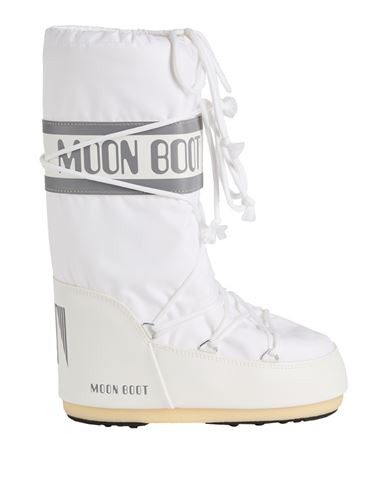 Moon Boot Mb Icon Nylon Woman Boot White Size 8-9.5 Polyamide, PVC - Polyvinyl chloride | YOOX (US)