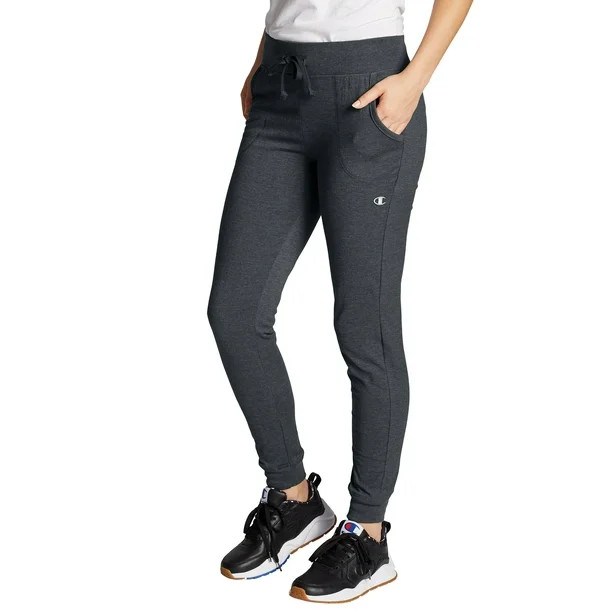 Champion Women's Cotton Jersey Jogger Sweatpants - Walmart.com | Walmart (US)