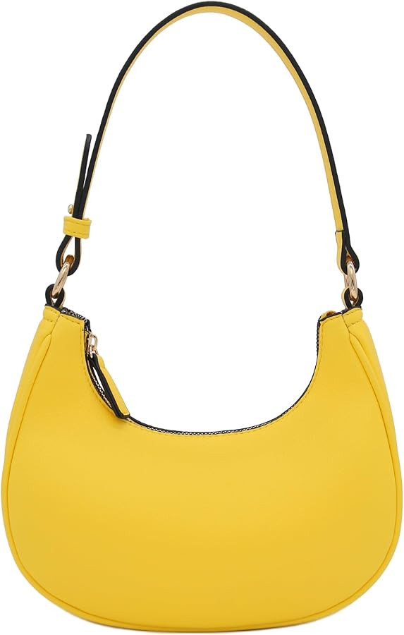 FashionPuzzle Small Crescent Shoulder Bag Underarm Purse | Amazon (US)