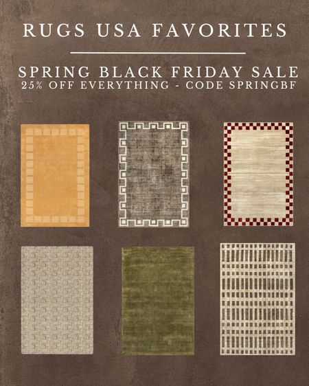 Rugs USA is having a spring black friday sale!! 25% off everything with code SPRINGBF. We linked all the rugs we have in our home. Happy shopping!! 

#LTKsalealert #LTKhome