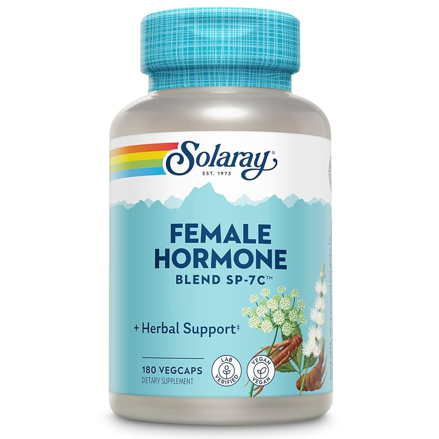 SOLARAY Female Hormone Blend SP-7C, Herbal Blend Includes Black Cohosh, Dong Quai, Passion Flower... | Amazon (US)