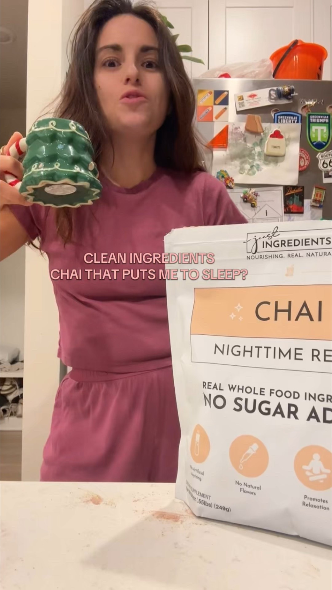 confirmed: it put me to sleep z and it was a 10/10 taste

The highlights for me:
✨10 calories/scoop 
✨real ingredients
✨no sugar 
✨smells SO GOOD
@Just.Ingredients #justingredients #chai #nighttimeroutine #sleepytea #sleephack

#LTKFamily #LTKSaleAlert #LTKHome