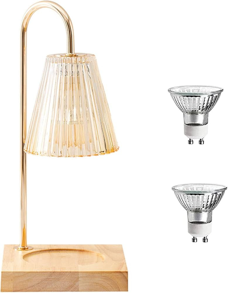 Lampara Calentadora De Velas, Candle Warmer Lamp with 2 Bulbs for Scented Candle, Wax Melt, Small... | Amazon (US)