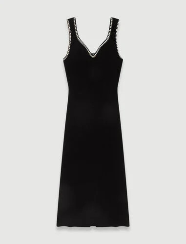 Knit maxi dress | Maje US