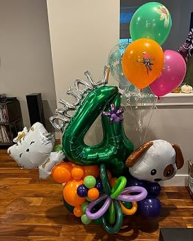 Green 4 Balloon, Number Balloons 40 Inch, 4th Green Party Decorations, Four Large Numbers for Par... | Amazon (US)