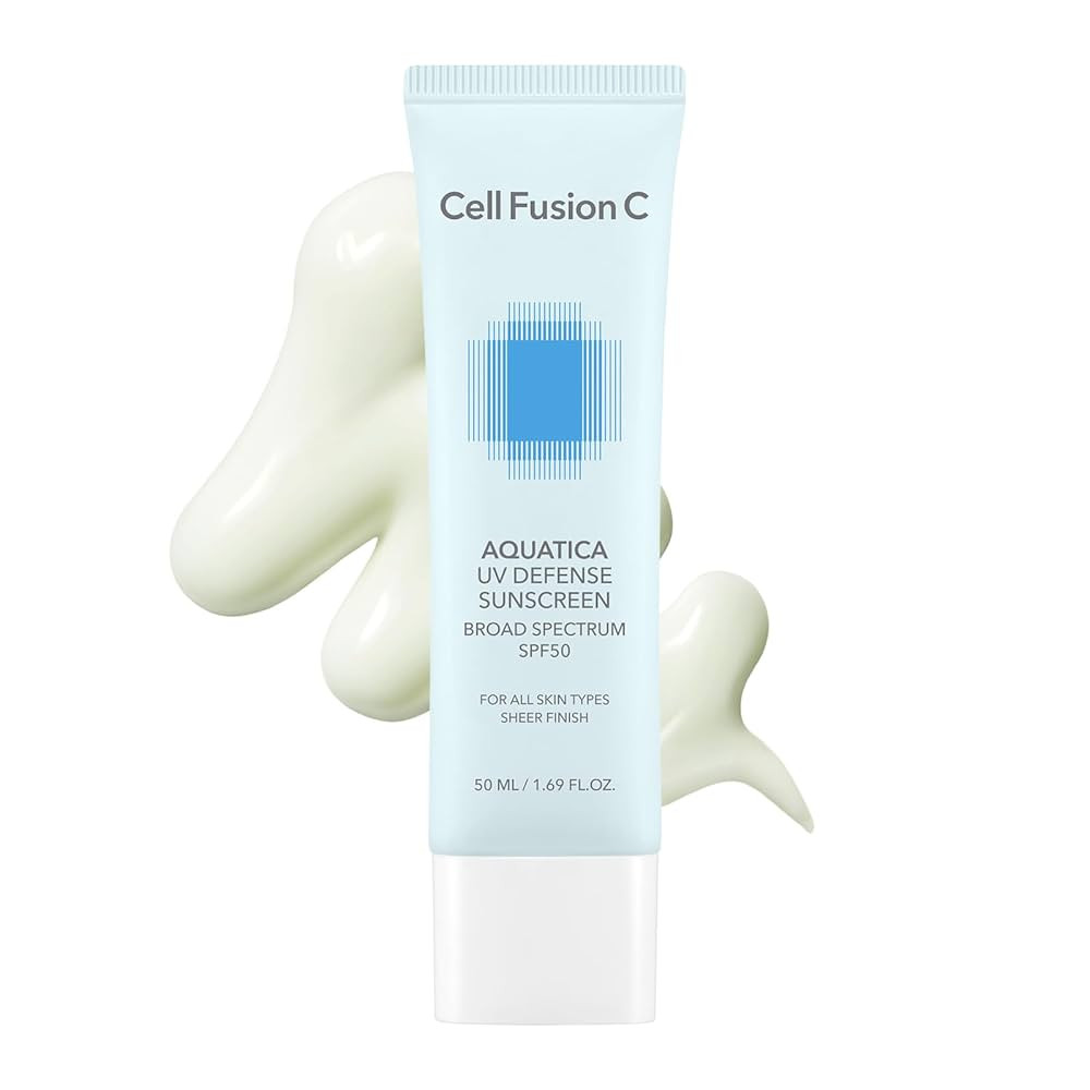 Cell Fusion C Aquatica UV Defense Face Sunscreen SPF 50, No White Cast, Hydrating SPF Moisturizer... | Amazon (US)