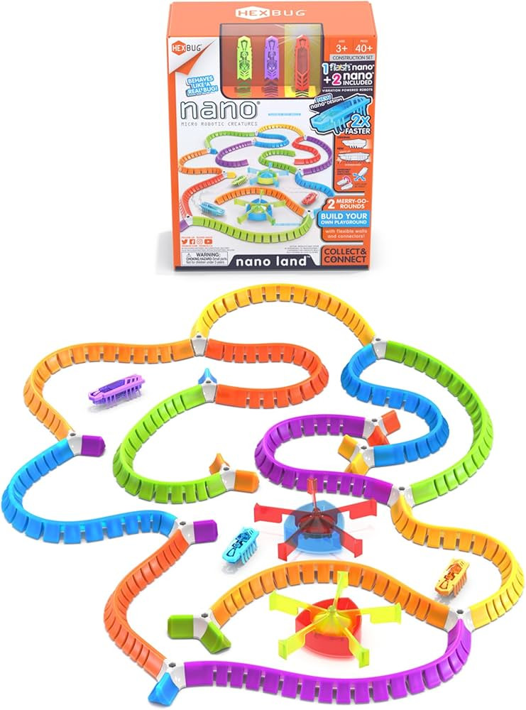 HEXBUG Nano Land, Sensory Toys for Kids & Cats with Over 40 Pieces & 3 Nano Bugs, STEM Kits & Min... | Amazon (US)
