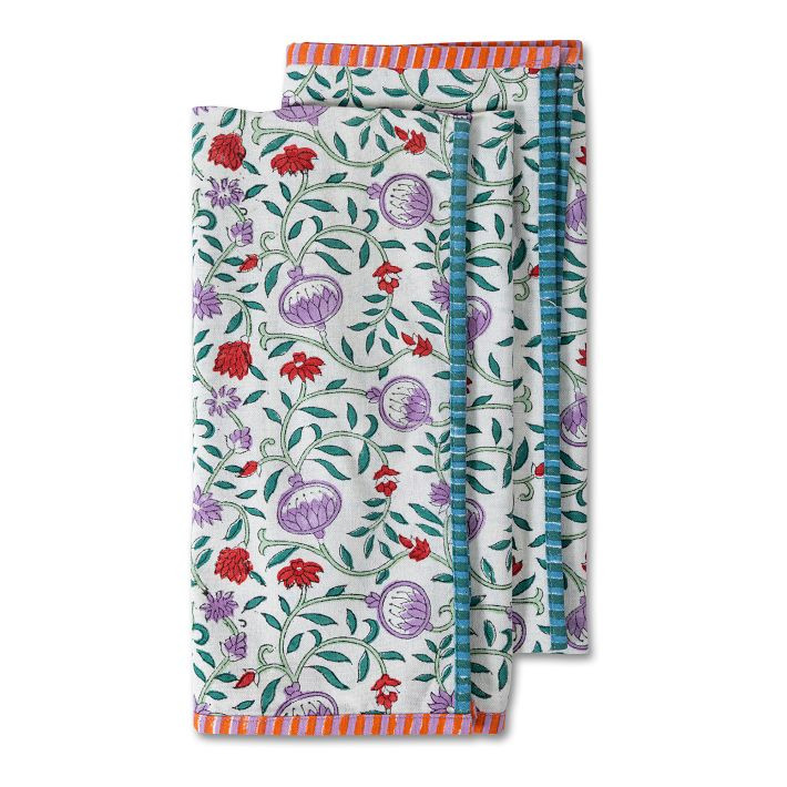 Furbish Studio Block Print Dish Towels (Set of 2) | West Elm (US)