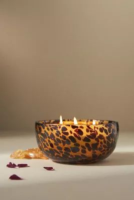 Apothecary 18 Woody Violet & Amber Glass Candle | Anthropologie (US)