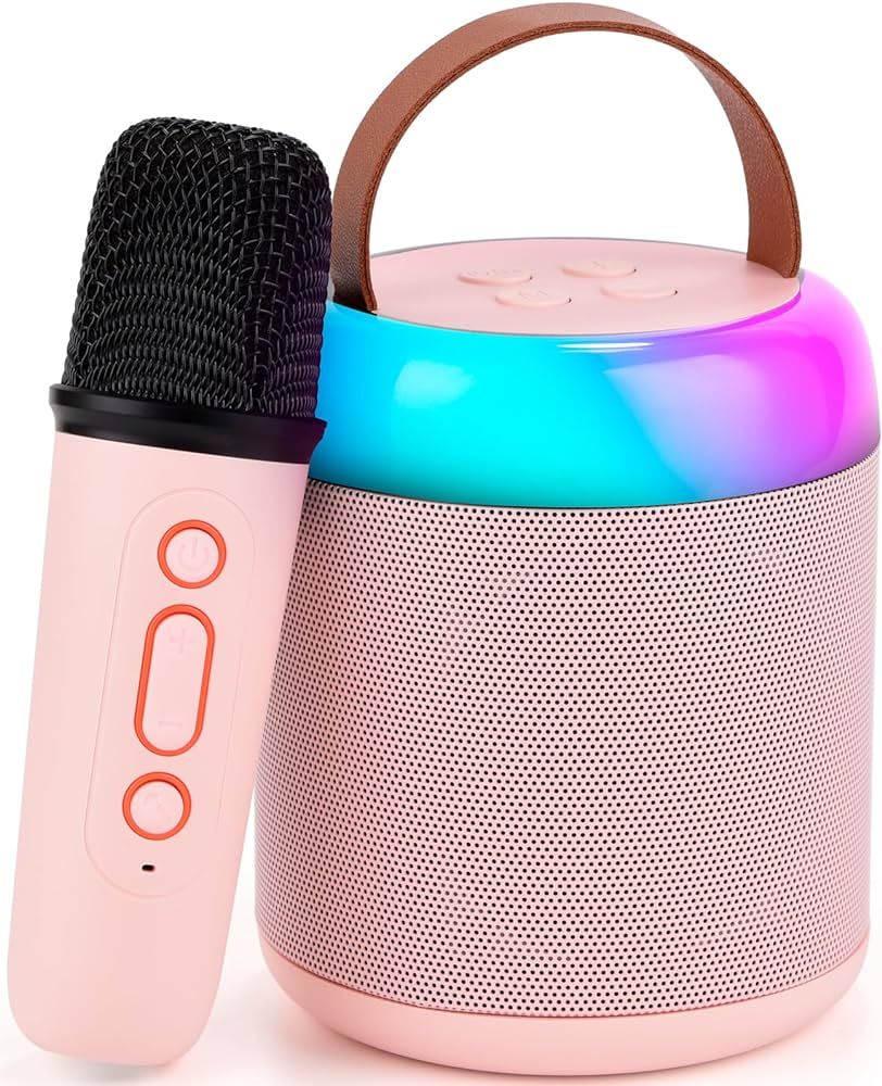 Kids Karaoke Machine, Portable Bluetooth Speaker with Wireless Microphone, Christmas Stocking Stu... | Amazon (US)