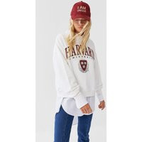 Stradivarius Harvard Sweatshirt Women Ecru Xs | Stradivarius (UK)