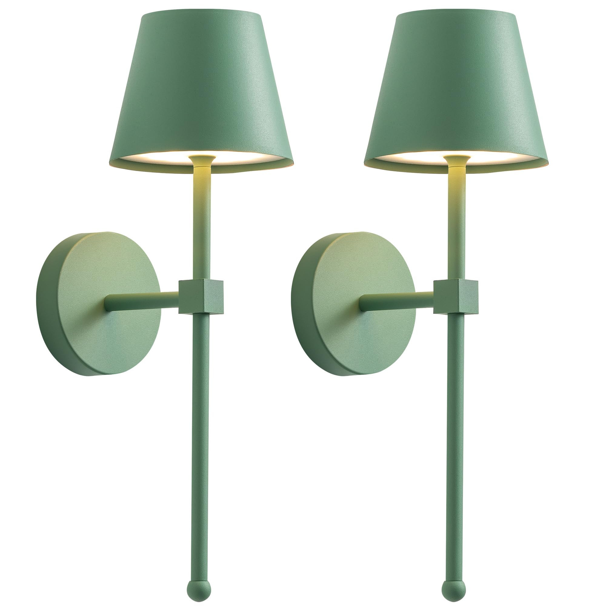 KDG Cordless Wall Sconces Set of 2, Wireless 5200mAh Rechargeable Battery LED Wall Lamps, Wall Li... | Amazon (US)