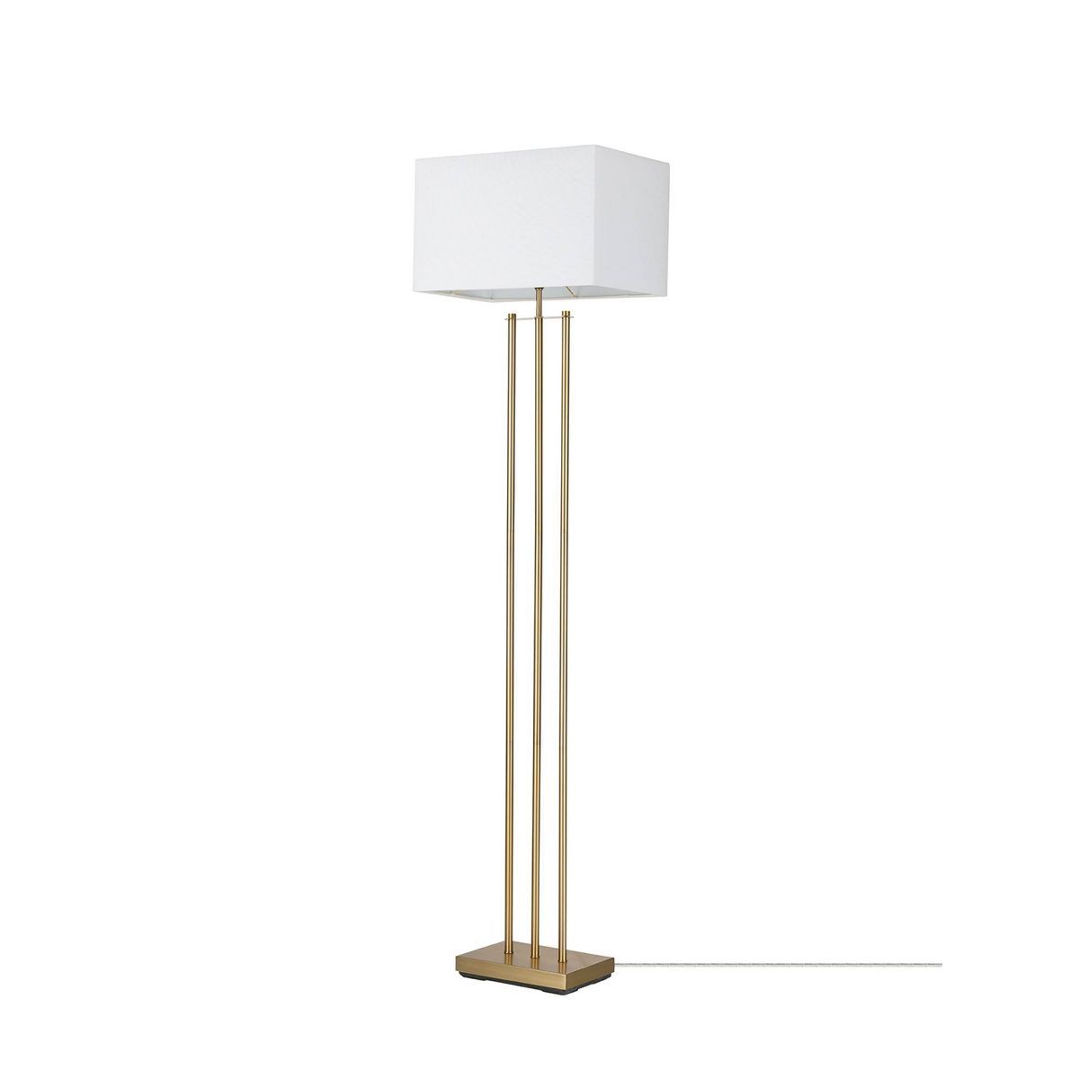 62" Soho Floor Lamp with Linen Shade White - Globe Electric | Target