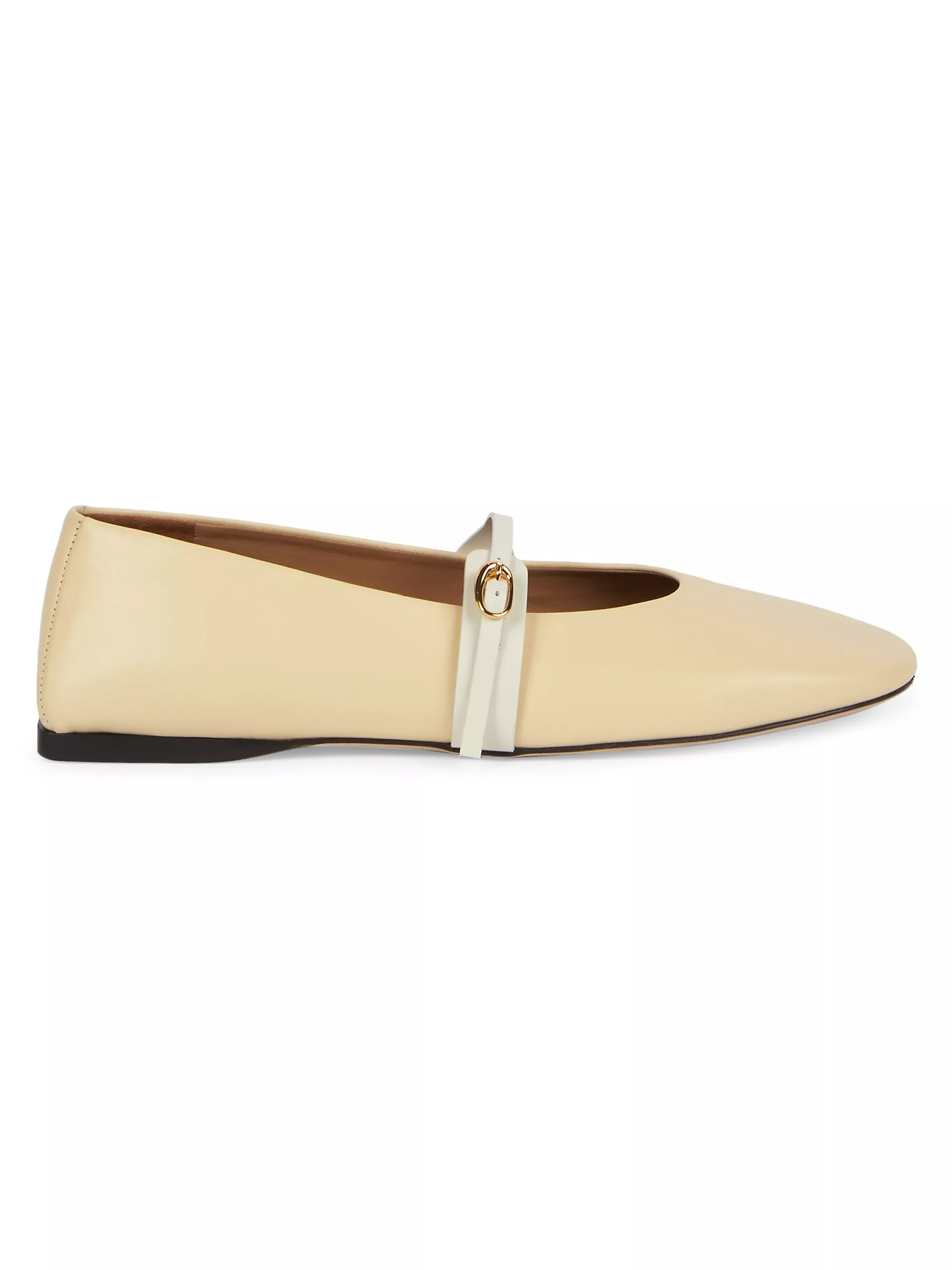 Les Ballerines Rondes Leather Flats | Saks Fifth Avenue