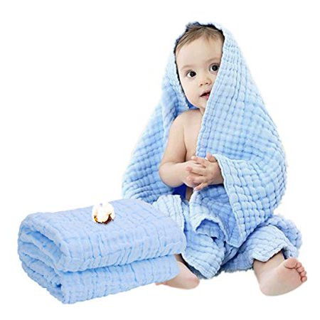 Muslin Baby Towel Super Soft Cotton Gauze Baby Bath Towel 6 Layers Infant Towel Newborn Towel Blanke | Walmart (US)
