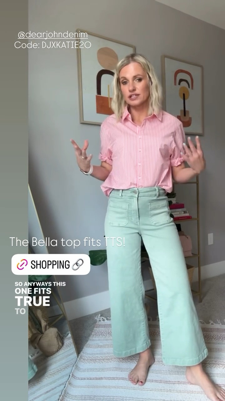 Code: DJXKATIE20 for 20% off at @Dear John Denim 
The Bella top fits TTS!

#LTKPetite #LTKOver40 #LTKSeasonal
