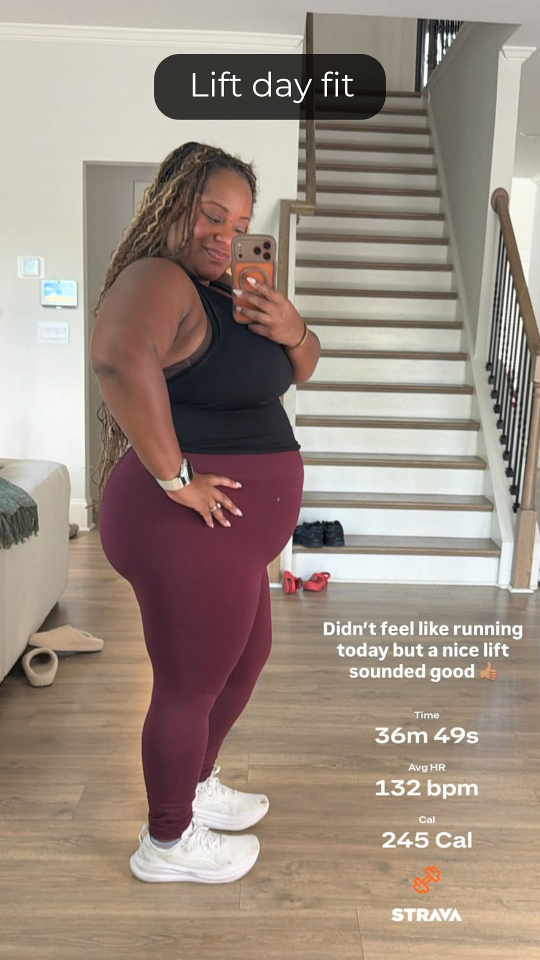 Not every workout has to be a run. 

Today, a nice lift sounded better, and that’s exactly what my body needed.

I'm wearing an XL! 

 #LTKfitnessgoals #LTKActive #LTKMidsize