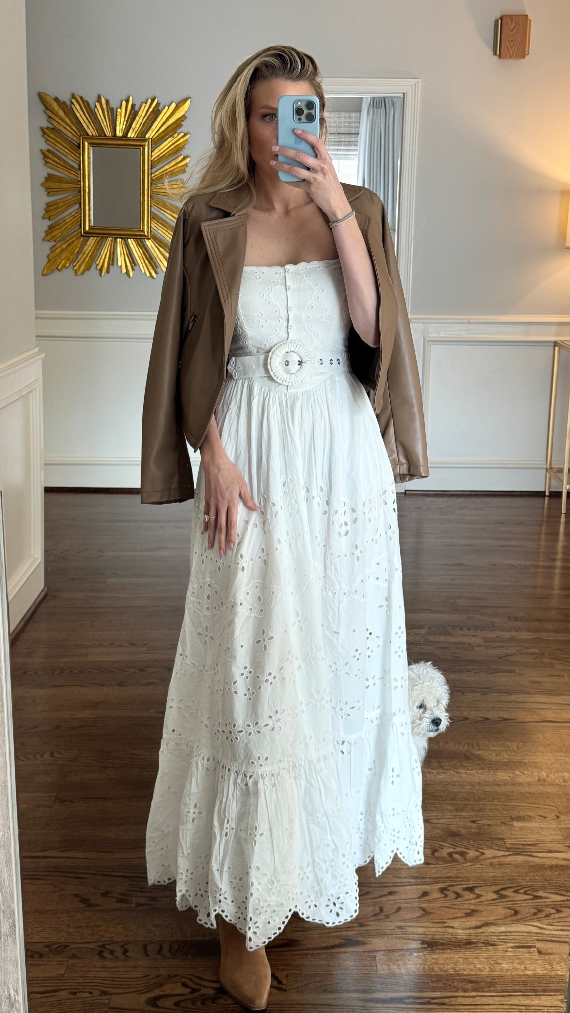 Beautiful dress - definitely a splurge! Tts wearing an XS 

Hemant nandita belted dress eyelet dress maxi dress what bridal dress engagement party dress family photos dress early fall dress blurred dress designer dress

#LTKParties #LTKStyleTip #LTKWedding