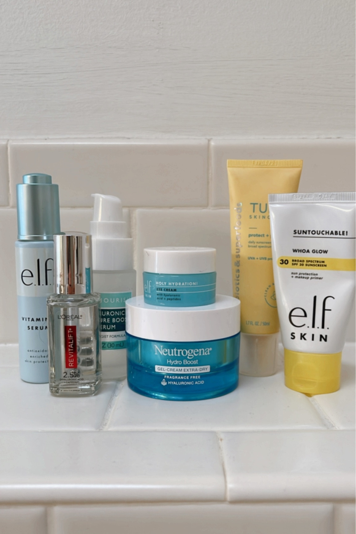 My current daytime skincare routine. Serum, moisturizer, eye cream, sunscreen, SPF. Beauty favorites. Beauty products. 

#skincare #beautyfavorites #beautytips

#LTKbeauty #LTKstyletip