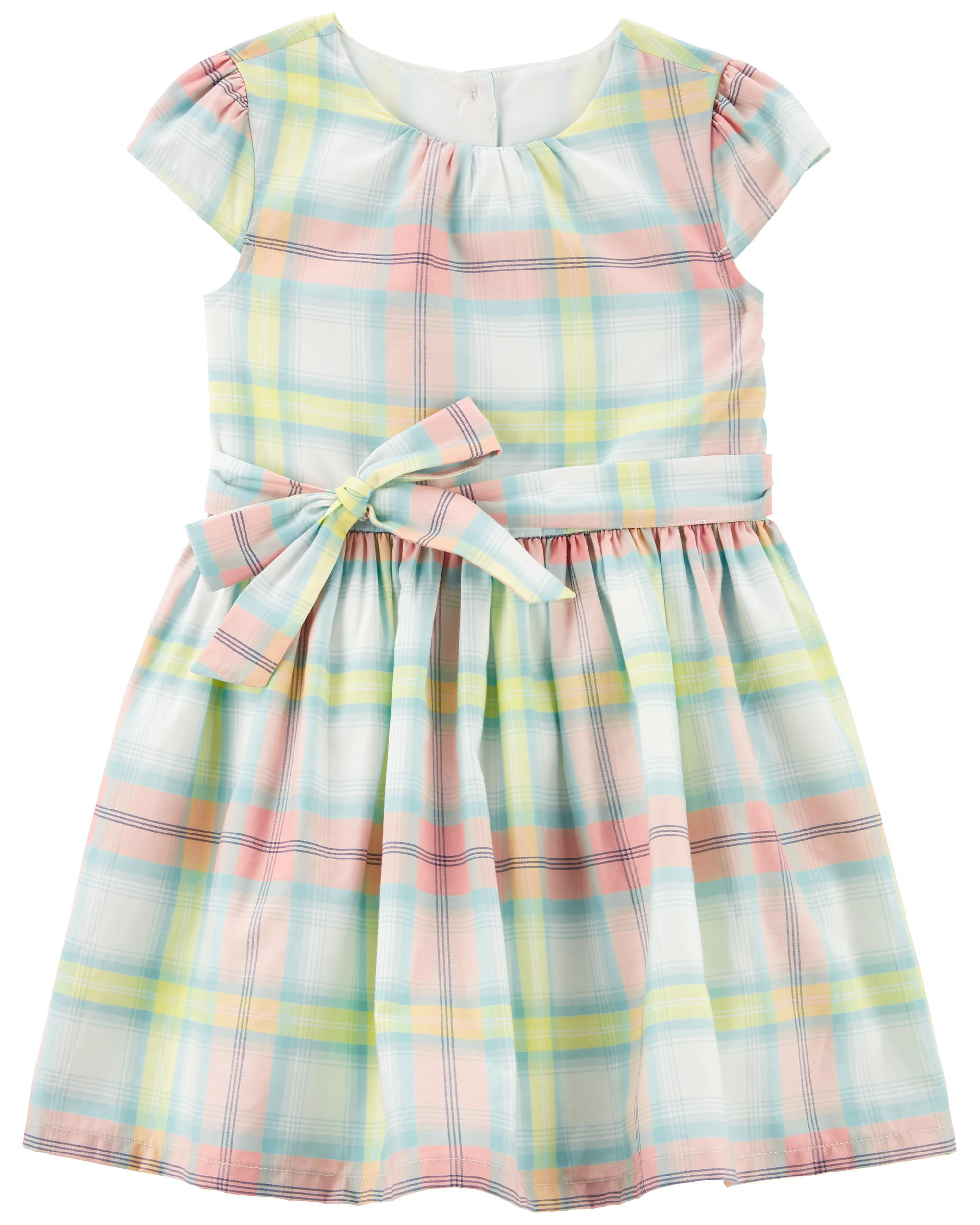 Toddler Plaid Sateen Dress | Carter's