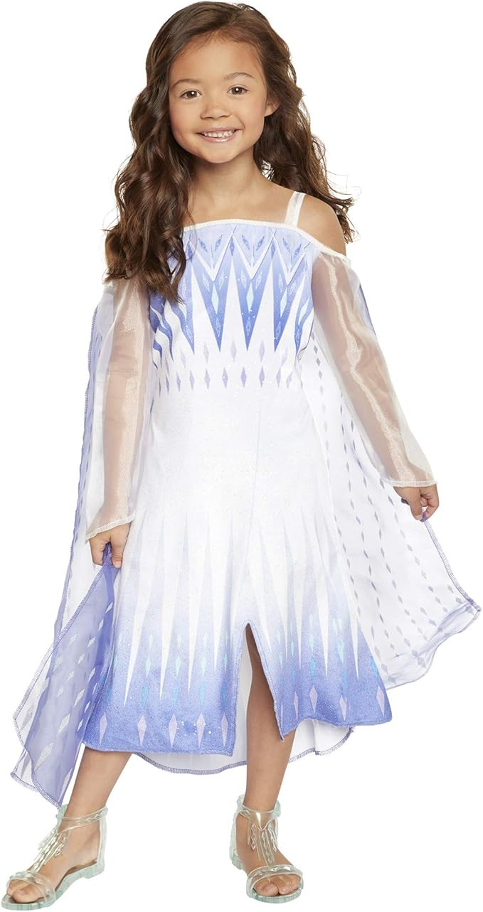 Frozen 2 Elsa Epilogue Dress for Girls, New Movie Princess Dress Up Costume for Halloween Christm... | Amazon (US)