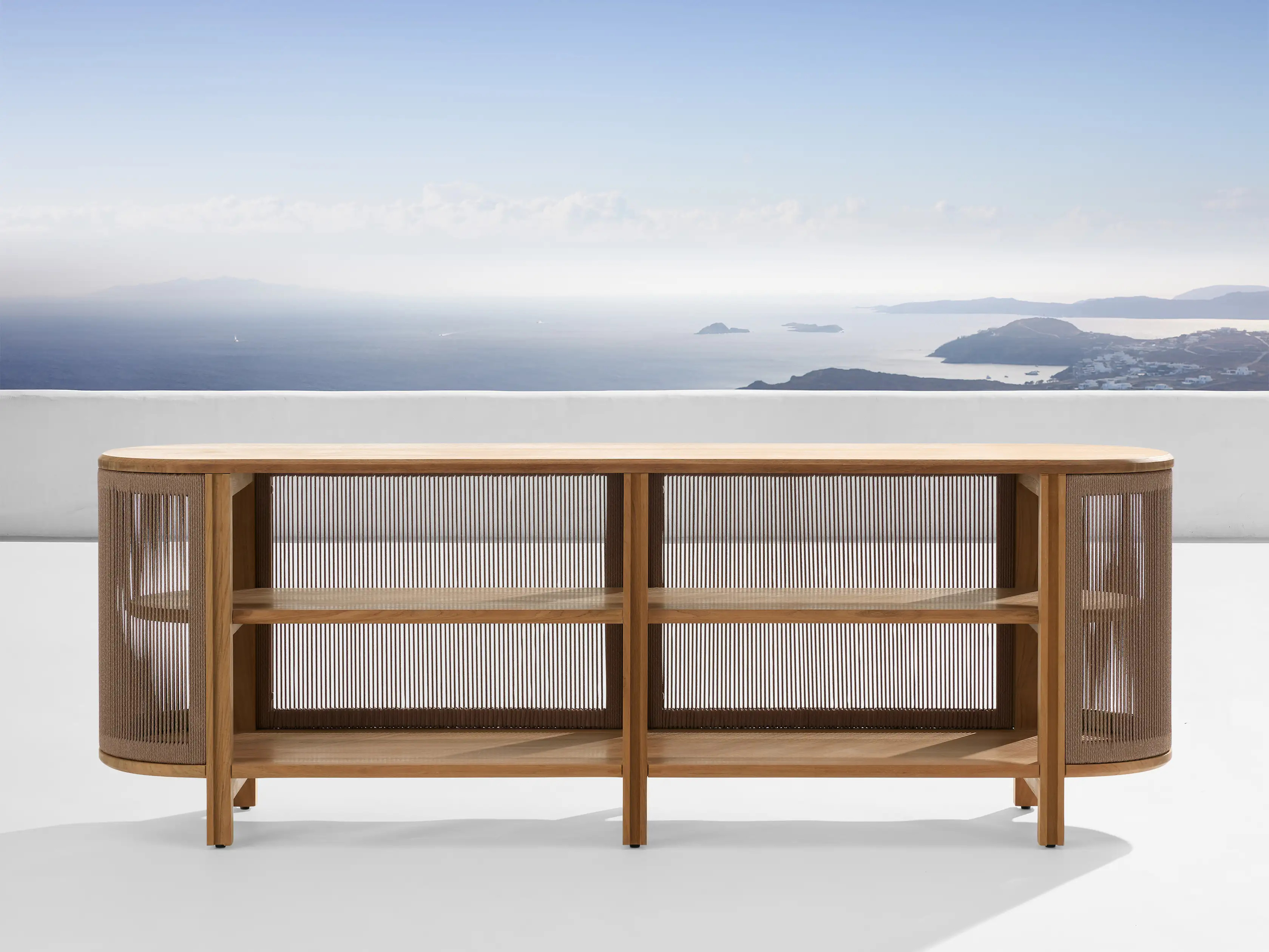 Ravello Outdoor Low Cabinet | Arhaus