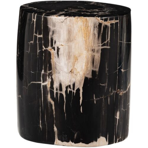 Moscow End Table - Dark Petrified Wood - Black | One Kings Lane
