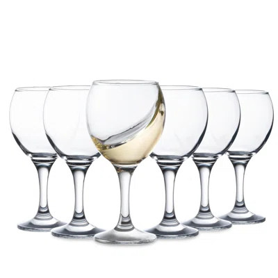 Small Wine Glasses, 8.75 Ounce Wine Glass, Set Of 6 Stemmed Wine Glasses For Red And White Wine, Thick And Durable Wine Glasses, Clear Glasses For Win | Wayfair Professional