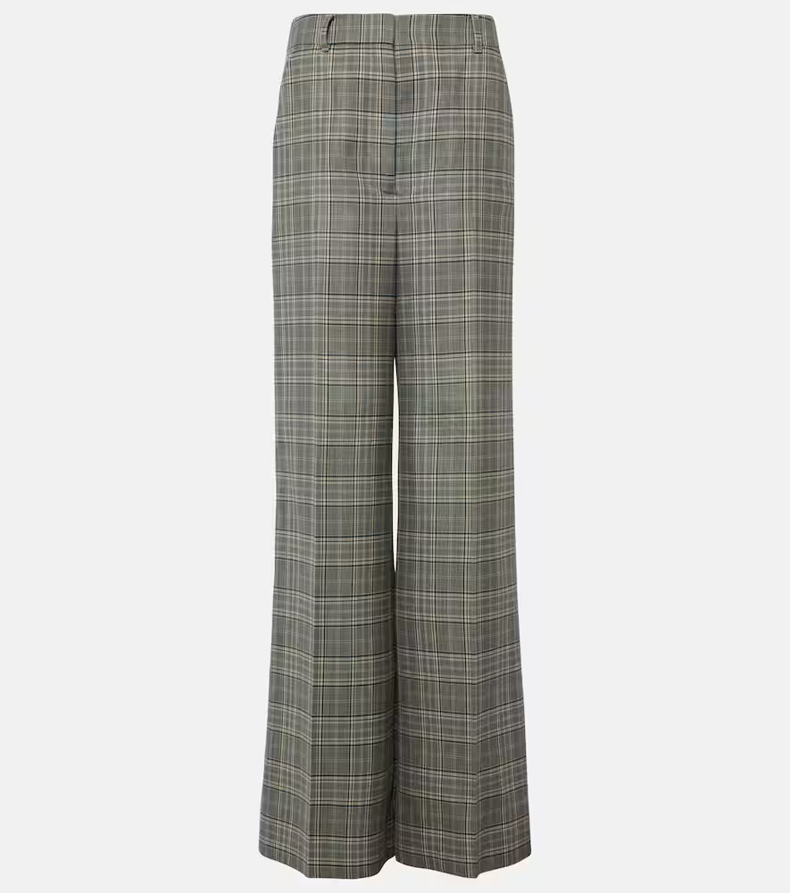 Stella McCartney Checked wool flared pants | Mytheresa (US/CA)
