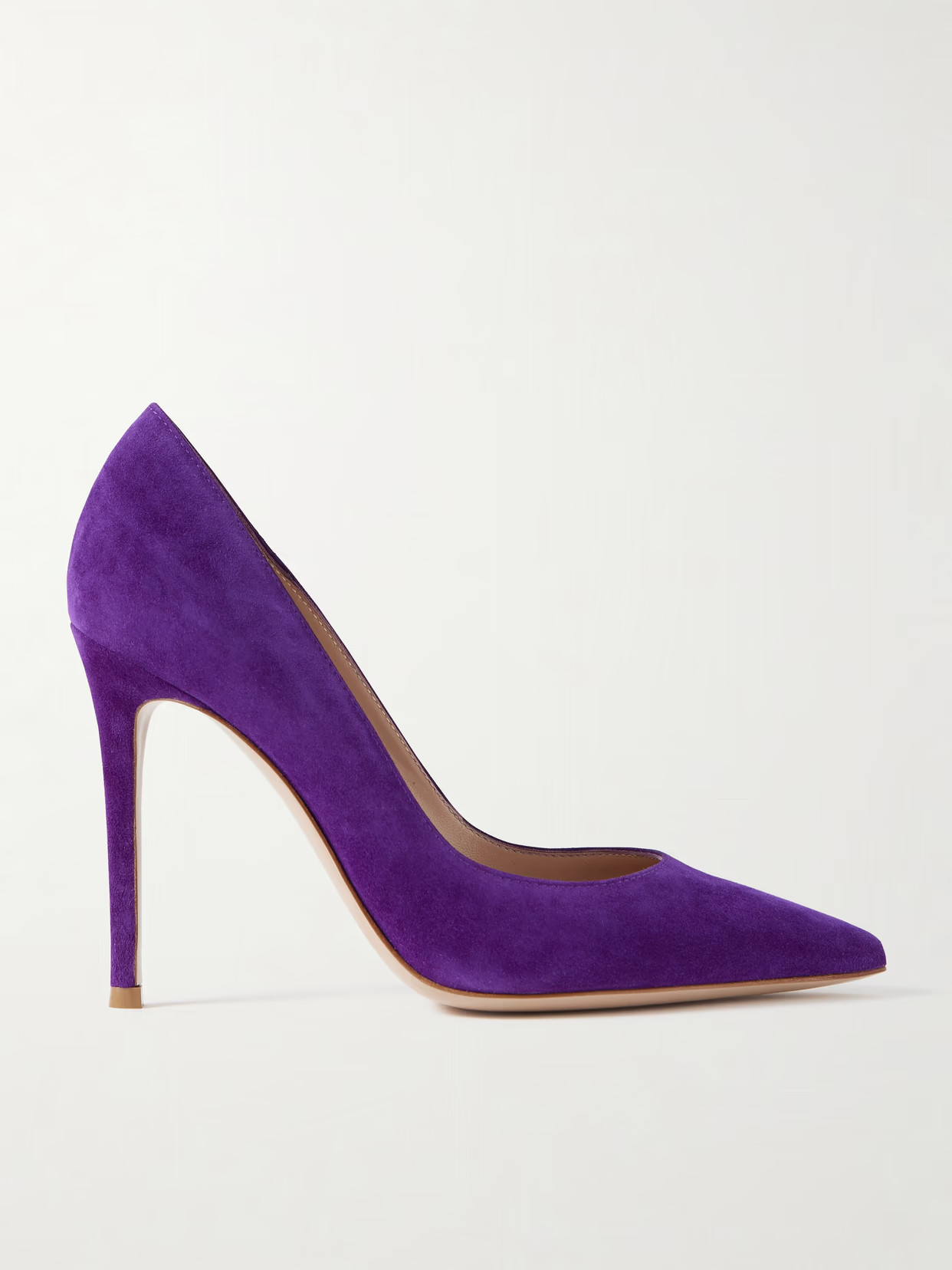 Gianvito Rossi - 105 Suede Pumps - Purple | NET-A-PORTER (US)