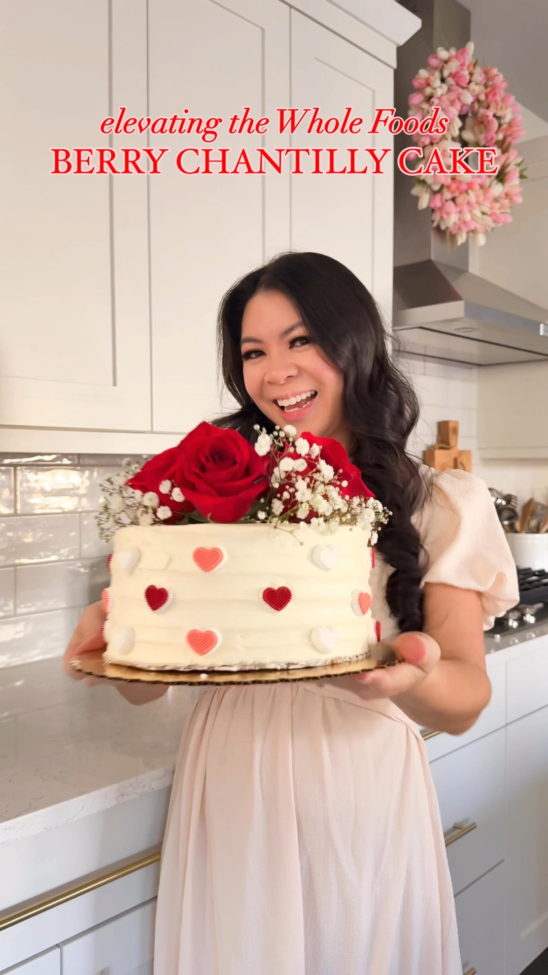 Customizing Whole Foods berry chantilly cake with heart shape icing and roses. Valentines galentines cake

#LTKParties #LTKWatchNow #LTKMostLoved