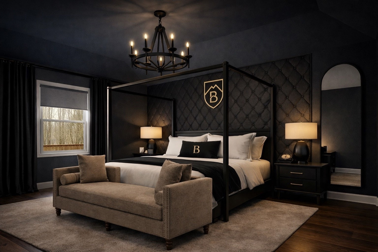 Moody. Luxe. Timeless. 🖤

This is the kind of bedroom that makes you slow down, sleep deeper, and wake up feeling like you’re staying somewhere special — not just another house.

I linked this room (and all the details that create this vibe) on my LTK for you. ✨

Because luxury is in the layers — texture, lighting, contrast, and pieces that actually last.

#DiamondElevation #STRDesign #MoodyLuxe #ElevatedLiving 

#LTKHome #LTKmomlife #LTKHome #LTKTravel