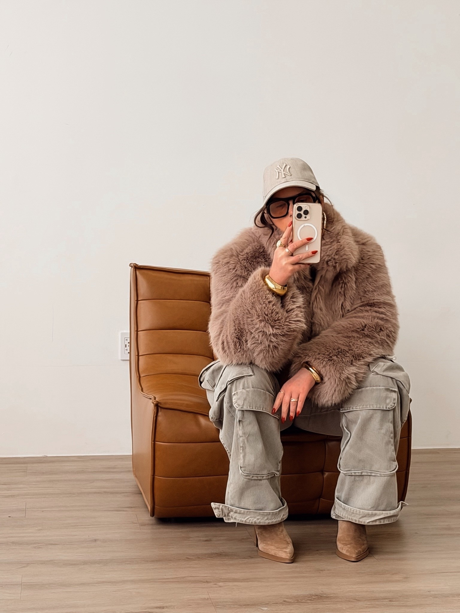 Winter outfit 
Faux fur jacket 

#LTKSeasonal