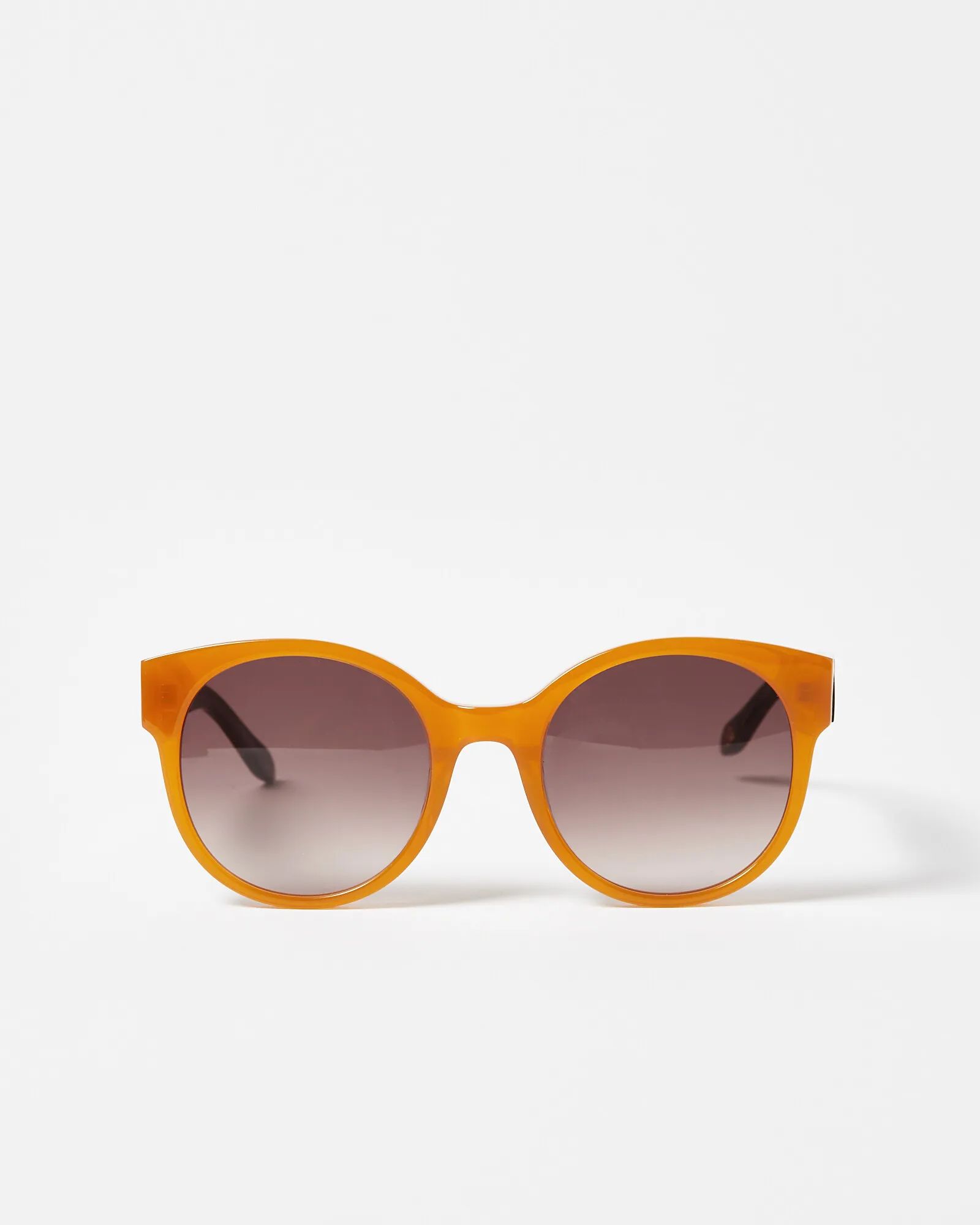 Orange Round Acetate Sunglasses | Oliver Bonas | Oliver Bonas (Global)