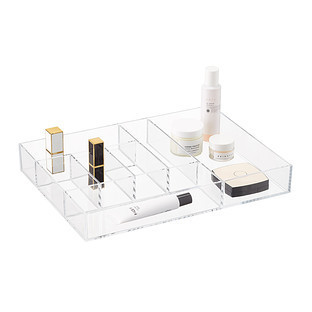 iDESIGN™ Clarity® Stacking Cosmetic Organizer Clear | The Container Store