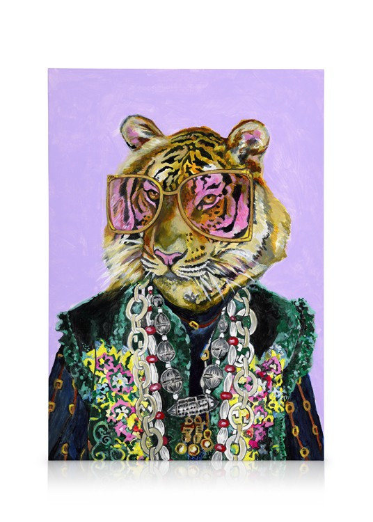 Heather Perry - Artsy Bengal Tiger Canvas | Desenio