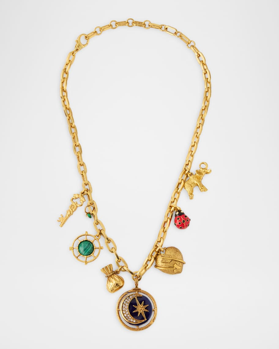 Elizabeth Cole Quinley Charm Necklace | Neiman Marcus