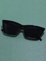 1pair Cat Eye Black Fashion Glasses | SHEIN