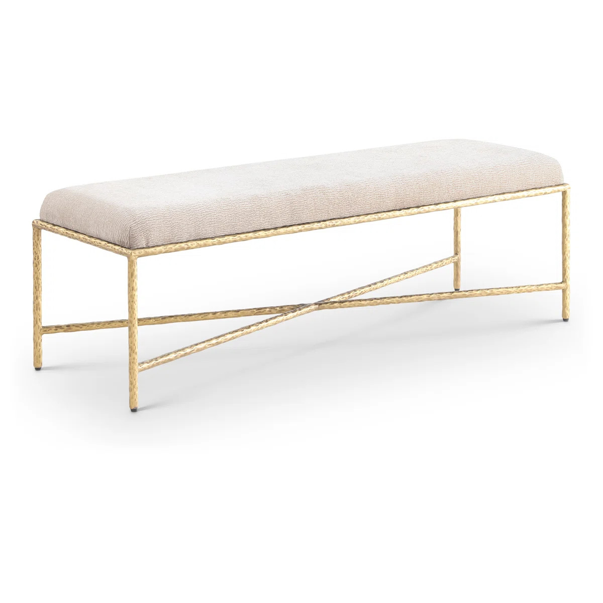 Iyania Chenille Fabric Bench | Wayfair North America