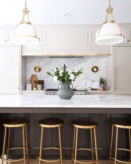 Love how this kitchen turned out! Stoffer home, Rejuvenation, Kohler, traditional modern kitchen, kitchen inspo, lighting, amazon finds, McGee & co, monogram, neutral kitchen, brass hardware

#LTKsalealert #LTKhome #LTKstyletip