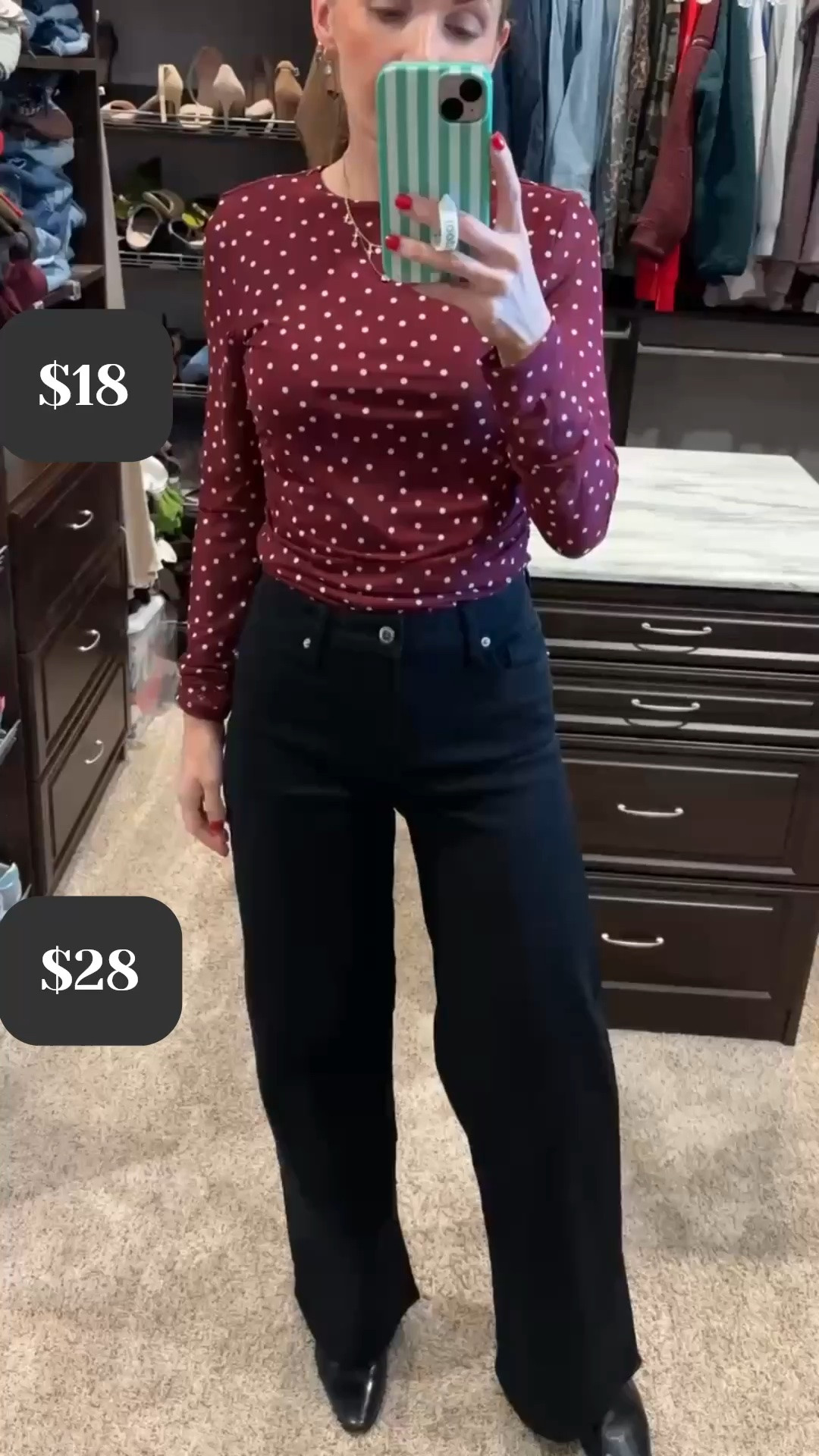 $28 target pants
I sized up to a 6 for a looser fit but have the 4 in the darker wash.