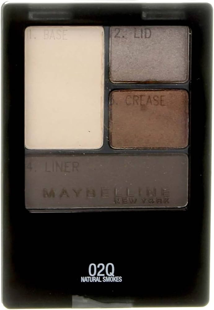 Maybelline New York Expert Wear Eyeshadow Quads, Natural Smokes [02Q] 0.17 oz (Pack of 2) | Amazon (US)