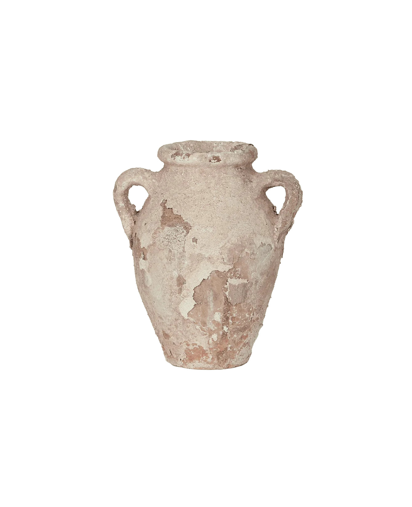 Antique Moroccan Paint Vase - Whitewash | Olive Ateliers
