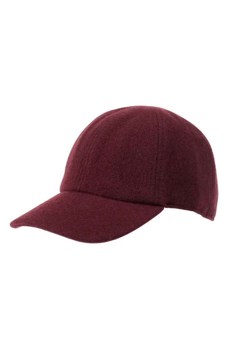 Amicale Wool & Cashmere Faux Shearling Lined Knit Baseball Cap | Nordstromrack | Nordstrom Rack