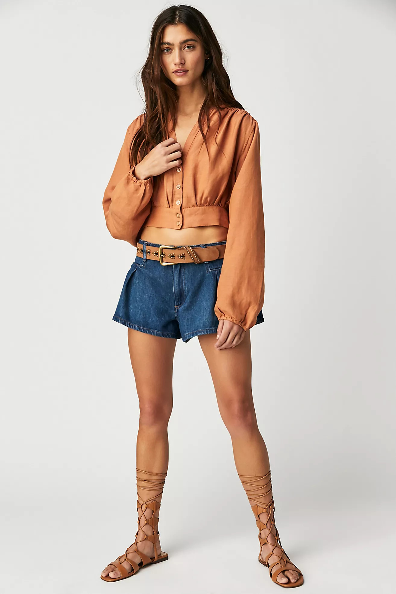 Fly Away Tie Shirt | Free People (Global - UK&FR Excluded)