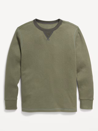 Long-Sleeve Thermal-Knit T-Shirt for Boys | Old Navy (US)