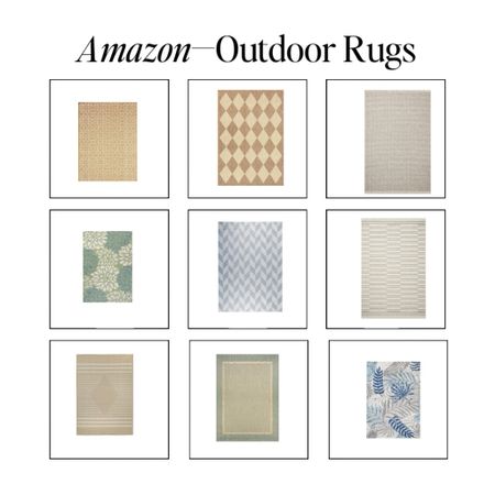 Outdoor Rugs for your patio!