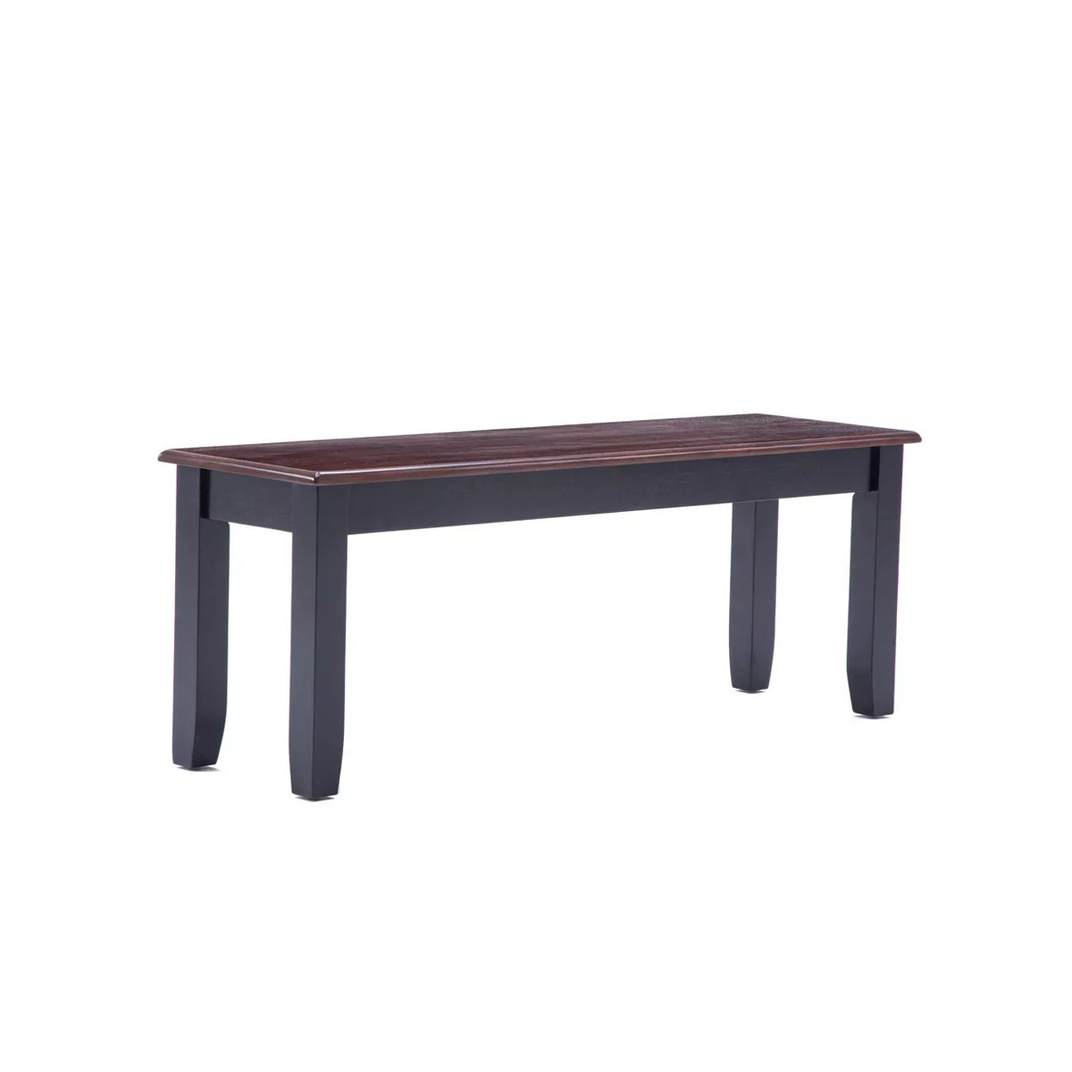Bloomington Wood Dining Bench Black/Cherry Finish - Boraam: Shaker-Style, Rectangular, Seating fo... | Target
