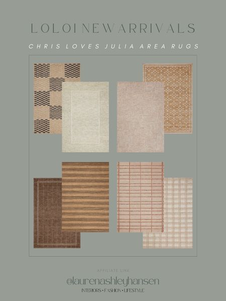 The newest Chris Loves Julia x Loloi collection launched today and the new rugs are stunning! Such beautiful texture, warm colors, and organic patterns. I’m absolutely loving all of these, and might have to order one or two! 

#LTKhome #LTKstyletip