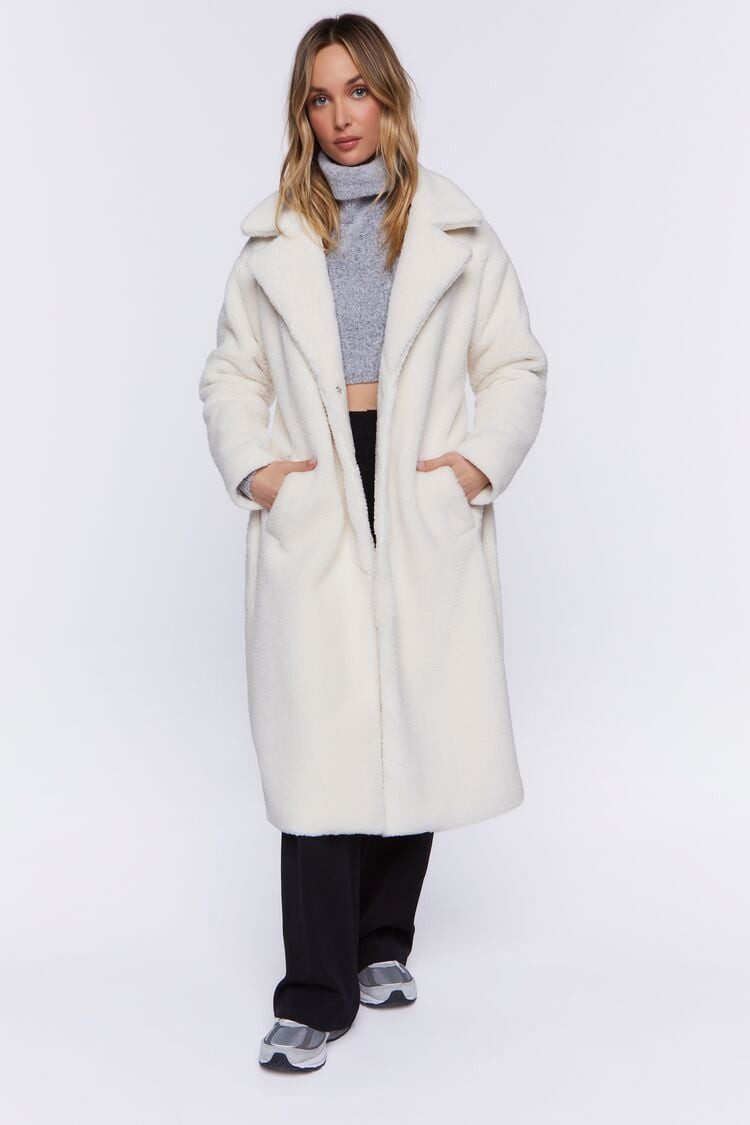 Faux Shearling Belted Coat | Forever 21 (US)